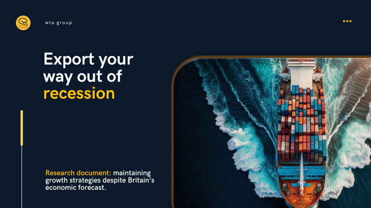 Export your way out of a recession.