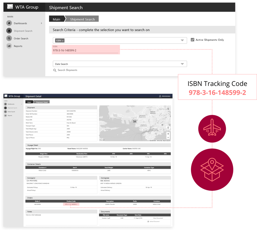 WTA ISBN Tracking Code