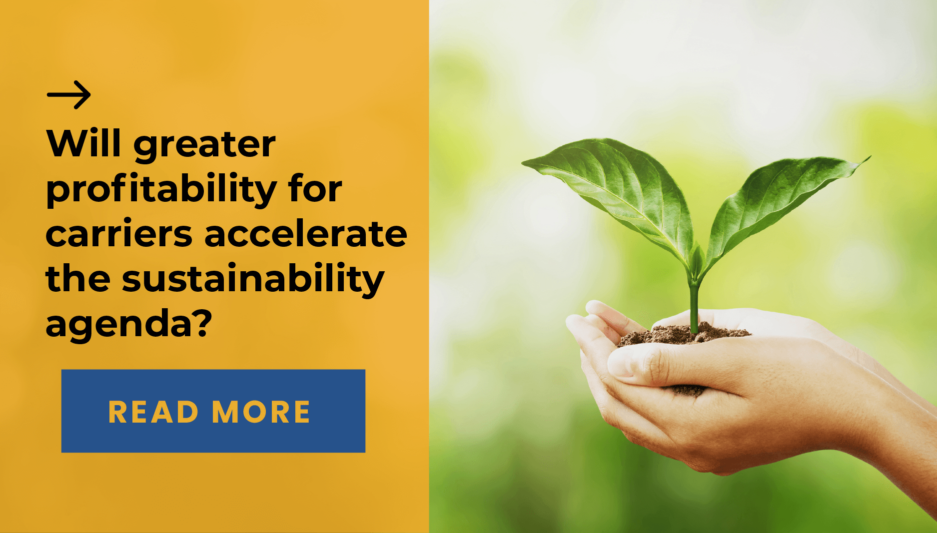 Will greater profitability for carriers accelerate the sustainability agenda?